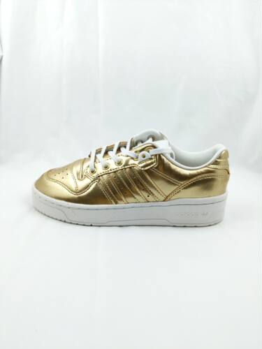 三叶草 adidas Rivalry Low 'Gold Metallic' 女子休闲鞋 FV4287
