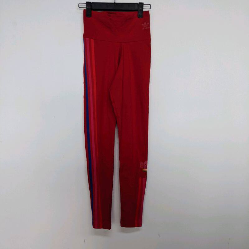 ADIDAS/三叶草 女子双LOGO双标 针织紧身高腰休闲运动长裤 GD2240