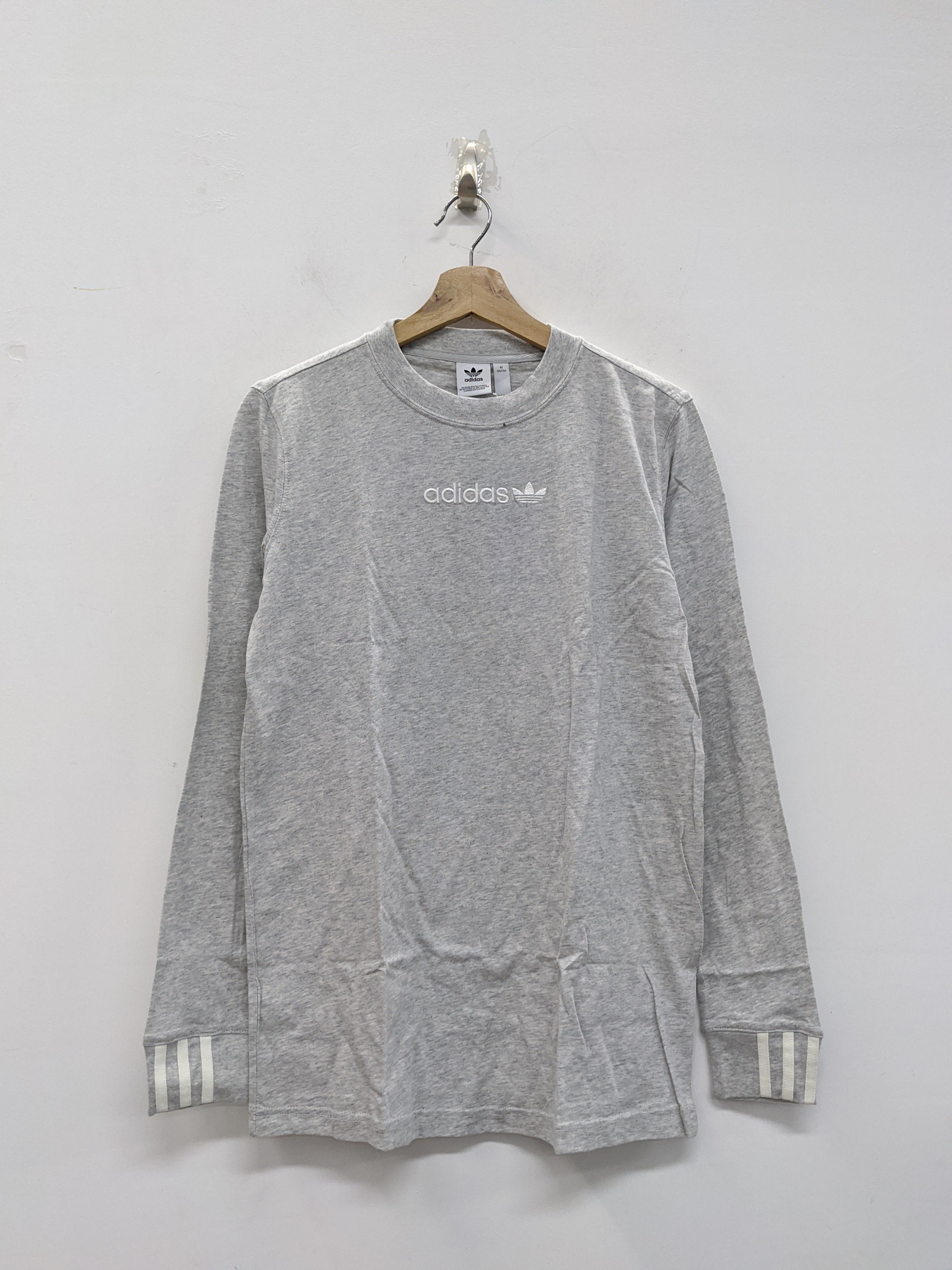 正品 adidas Coeeze LS 三条纹 女款长袖休闲T恤卫衣 DU7200 特价