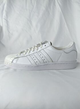正品 ADIDAS SUPERSTAR 80s 女绝版金属贝壳头休闲鞋 S76540 偏重