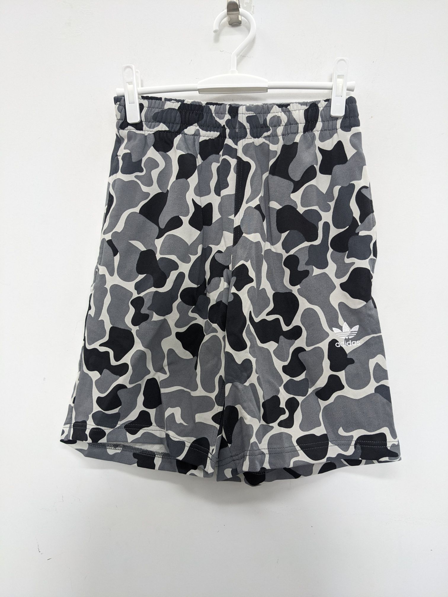 adidas Camo Short 三叶草男子夏季清凉黑色迷彩休闲短裤 DP8553