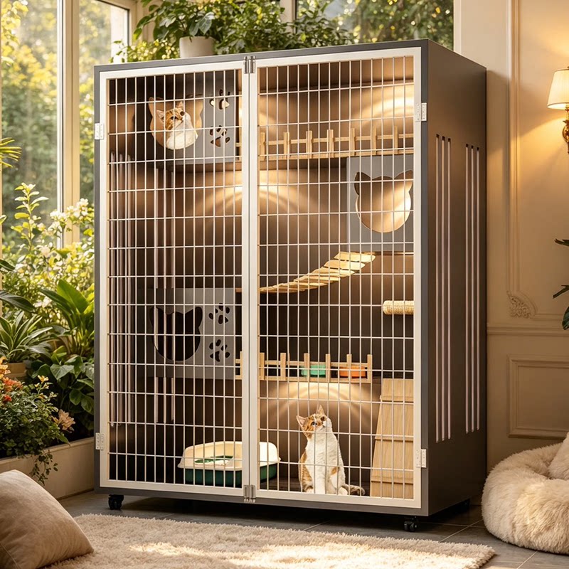 猫别墅家用猫屋室内猫柜猫窝爬架