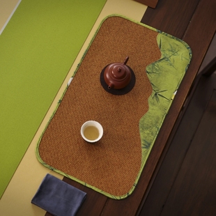 茶托杯垫 棱织藤纹茶垫布 竹席 干泡台席方 宋代美学复古 禅意中式