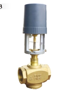 埃美柯电动二通阀CQDF-L2 9613黄铜比例积分电动阀五件套智能型阀