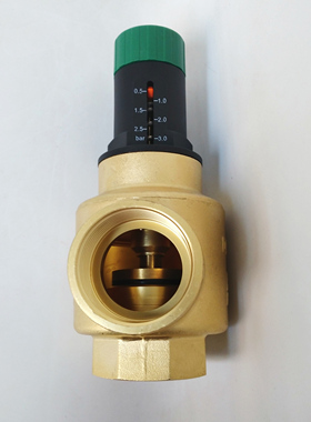 埃美柯 黄铜可视调节自力式压差旁通阀 0.5-3Bar/0.2-1Bar