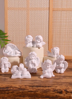 2025新款天使欧式装饰品树脂少女复古人物车载桌面摆件工艺品摆件