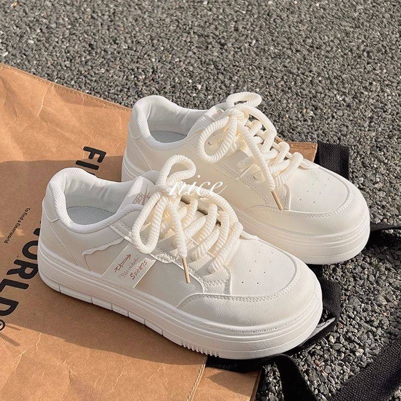 小白鞋女2025秋季新款ins潮百搭小众设计板鞋奶fufu厚底女鞋子,女鞋,浅口单鞋,淘宝优惠券,粉丝福利购,淘宝优惠卷