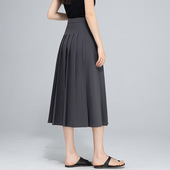 鑫阁小个子知识分子风西装 显瘦半身裙 新款 百褶裙中长款 女2025秋装