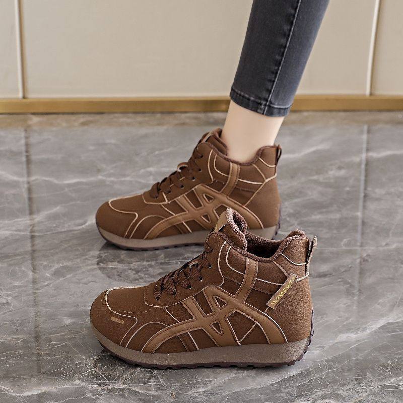 厚底加绒高帮德训鞋女2026冬季新款保暖二棉鞋内增高阿甘运动棉鞋,女鞋,棉鞋,淘宝优惠券,粉丝福利购,淘宝优惠卷