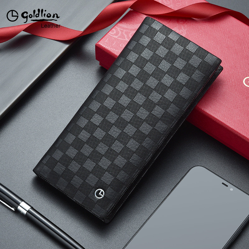 金利来钱包男士长款真皮皮夹奢侈品牌2021新款正品高档年轻人钱夹