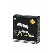 土耳其DERBY 德比刀片不锈钢单刃剃须修面刀片刮胡子100P片装 黑金