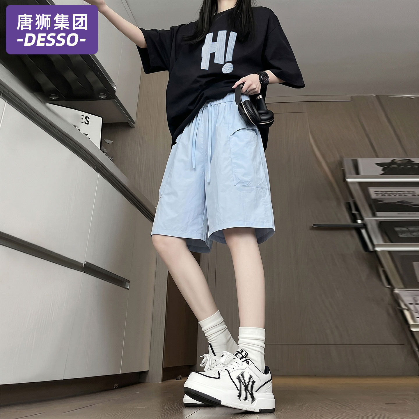 唐狮集团运动短裤女2026新款夏季图片