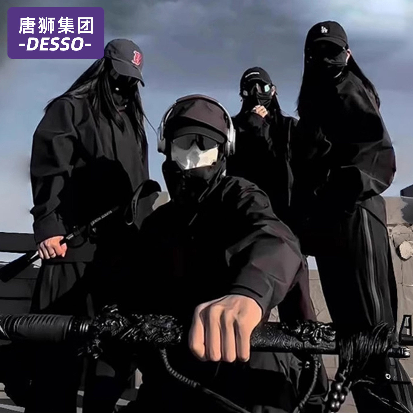 唐狮集团DESSO冲锋衣套装女春秋季2026新款户外防水冲锋裤外套男