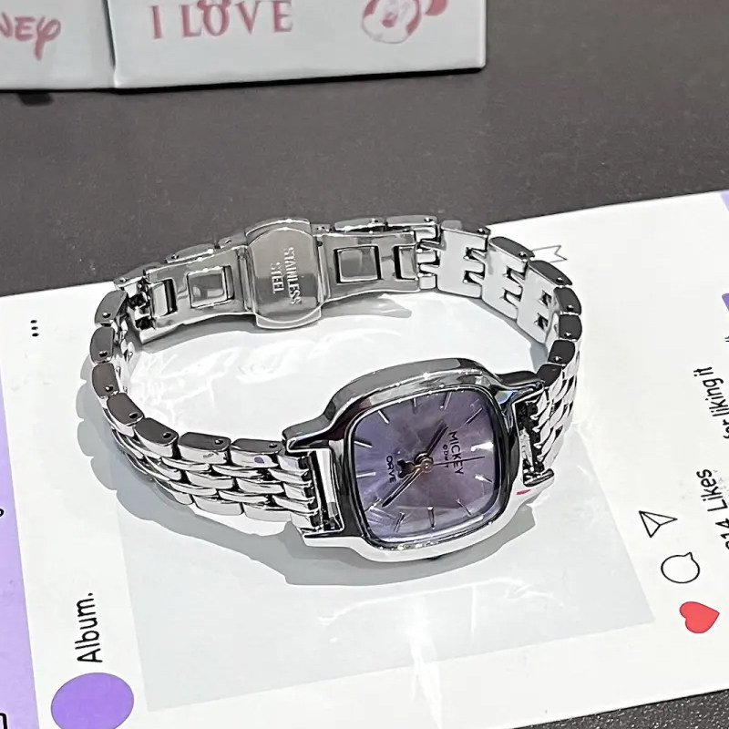 Disney迪士尼米奇个性ins礼盒装手链女款手表百搭腕表高颜值腕表