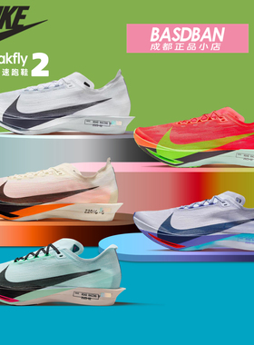 NIKE耐克STREAKFLY 2 男子公路竞速碳板跑鞋缓震马拉松运动跑步鞋