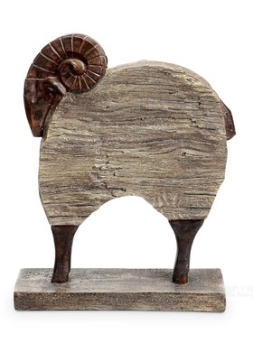 可爱黑脸绵羊装饰摆件门挡