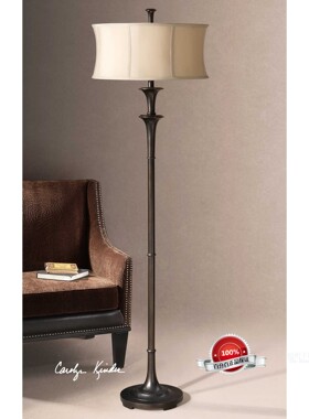 现 纽约下城公园进口uttermost油黑青松经典美式落地灯客厅卧室