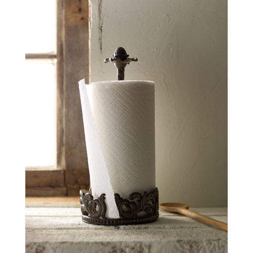 经典莨苕纹铸铝厨房纸巾架