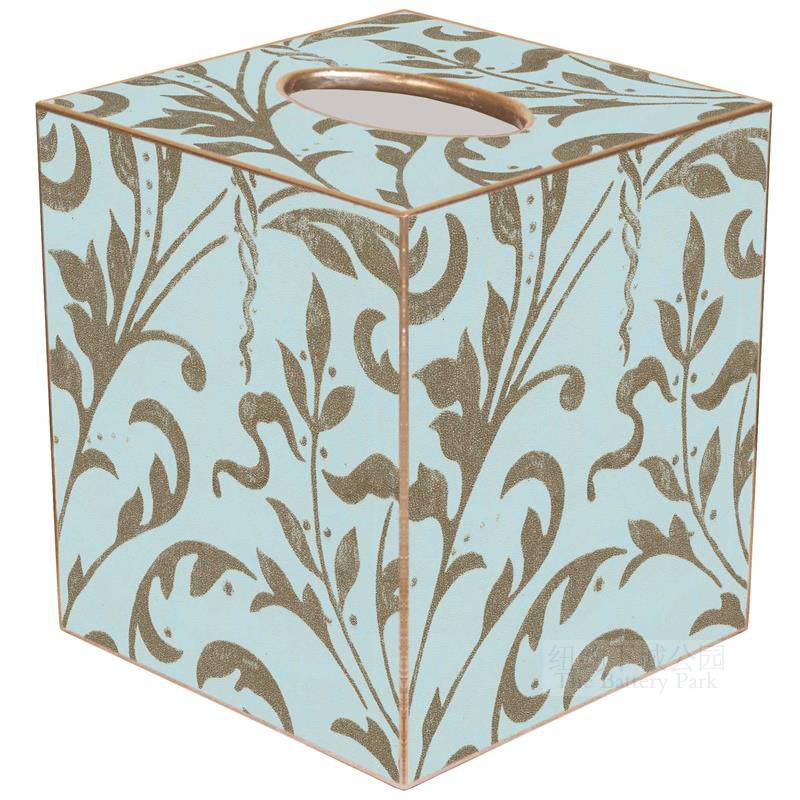 现 纽约下城公园进口香草的天空卷草花藤木质纸巾盒垃圾桶