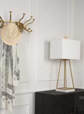 纽约下城公园进口uttermost富兰克林经典美式弯弓金属多头衣架