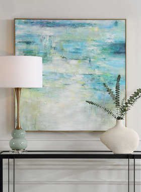 纽约下城公园进口uttermost正品水天一色新世界手绘画布油画