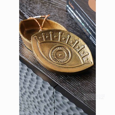 现 纽约下城公园进口荷鲁斯法老之眼浮雕装饰盒饰品杂物收纳摆件