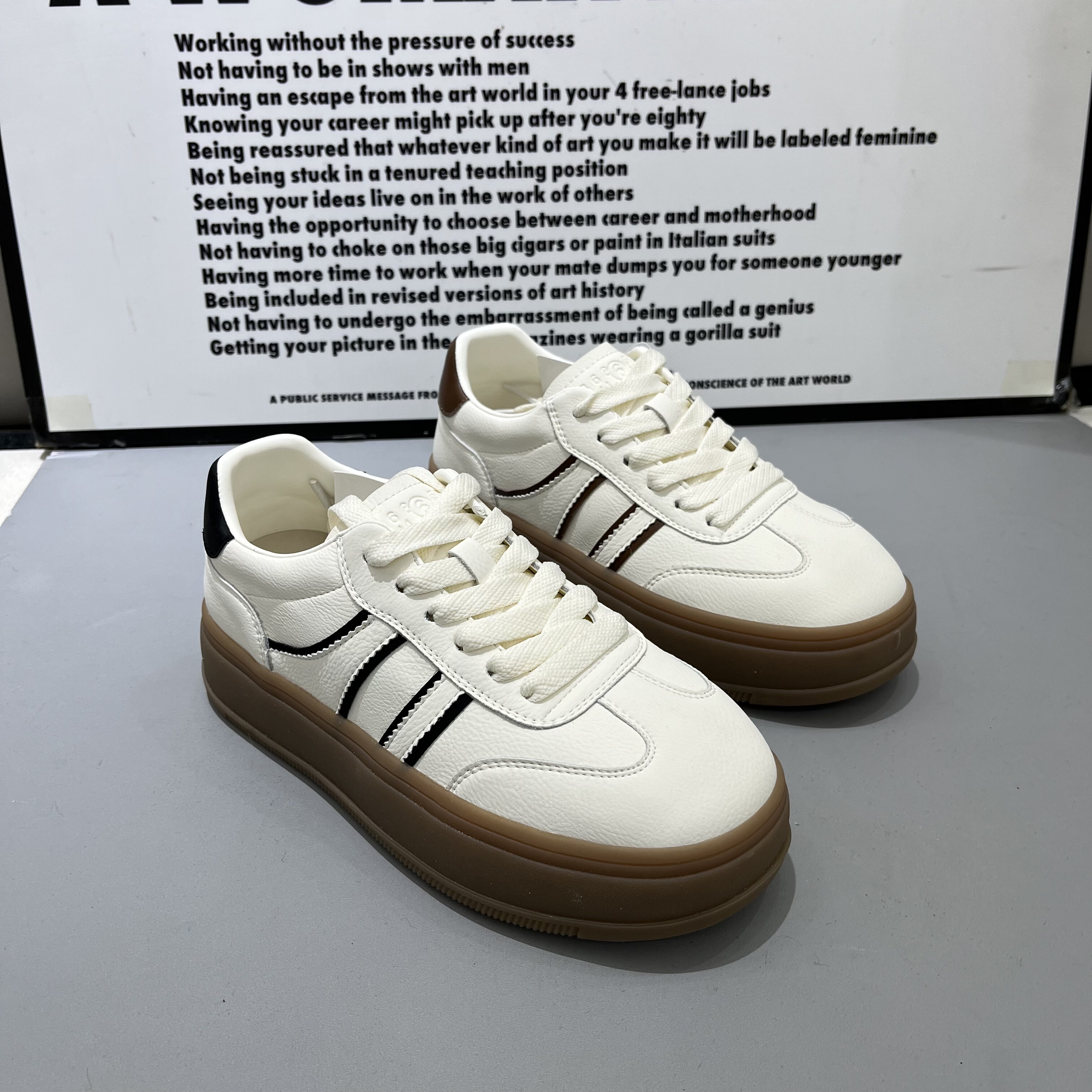 2026春季女鞋厚底低帮单款休闲鞋系带女款德训鞋女士板鞋女单鞋,女鞋,休闲板鞋,淘宝优惠券,粉丝福利购,淘宝优惠卷