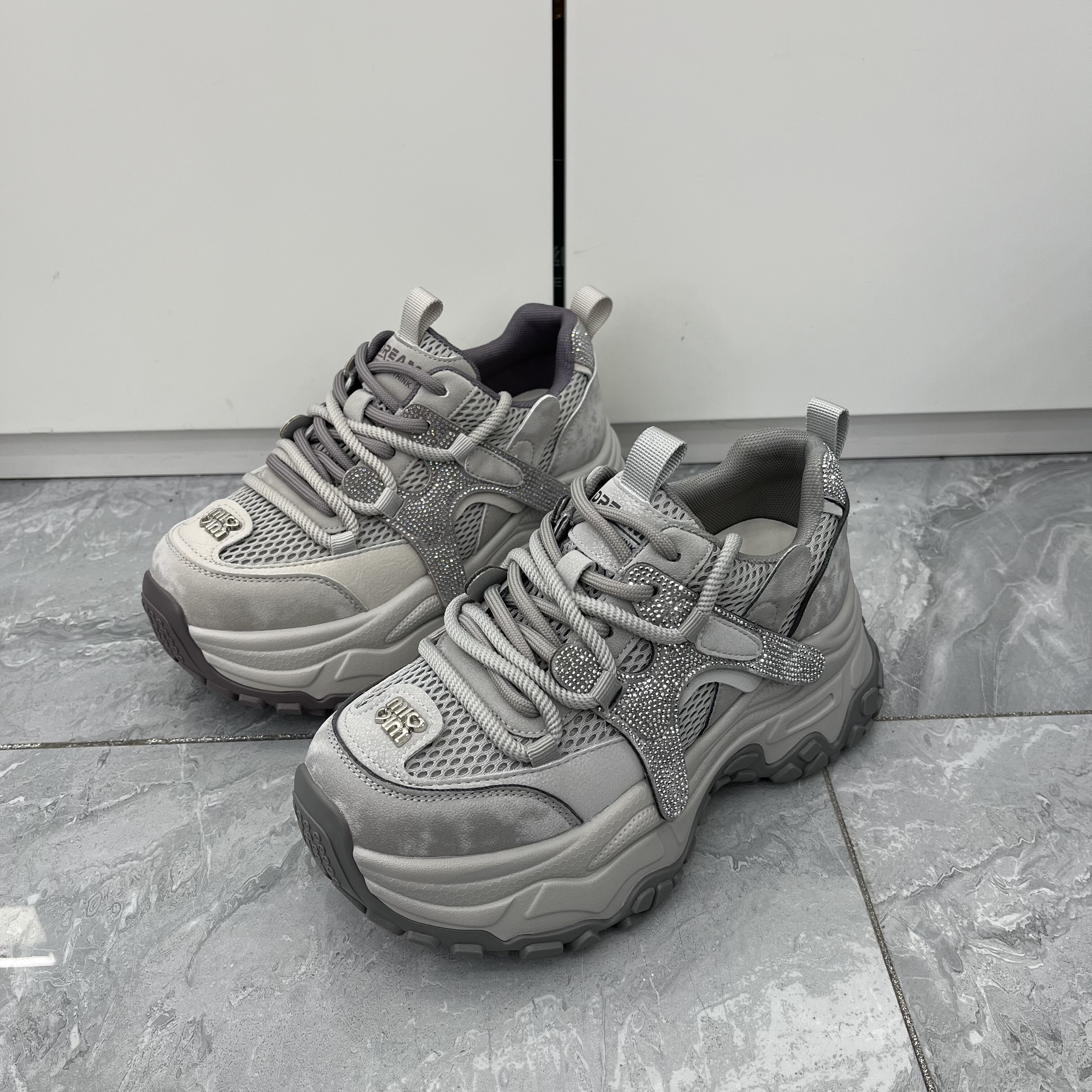 2026春季女鞋松糕厚底低帮单款休闲鞋网面女款老爹鞋女潮鞋女单鞋,女鞋,老爹鞋,淘宝优惠券,粉丝福利购,淘宝优惠卷