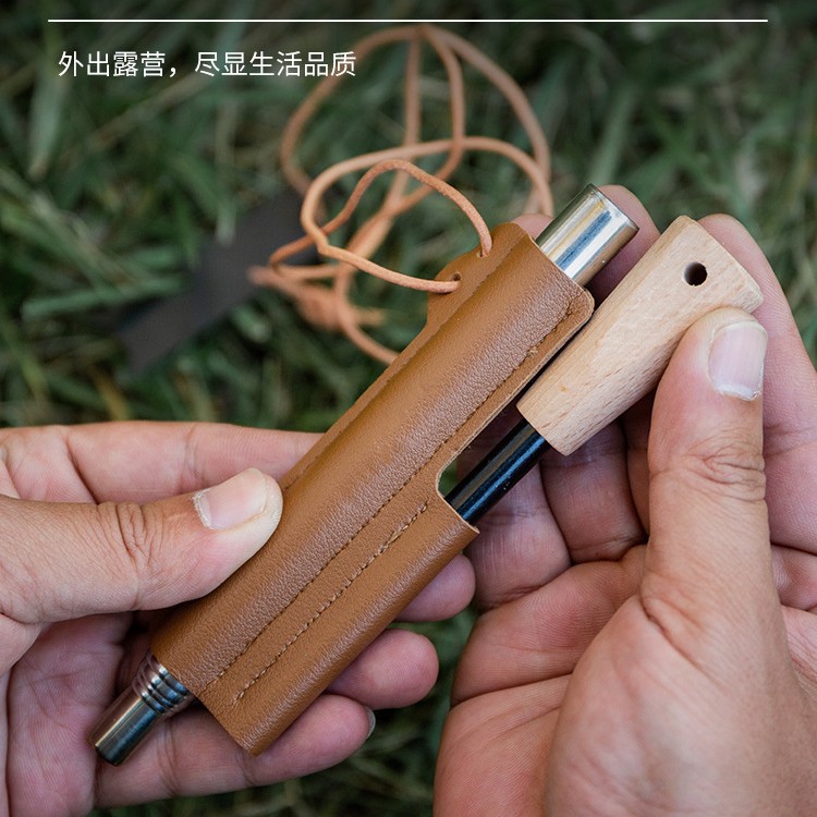 户外吹火管打火石露营5节吹火筒
