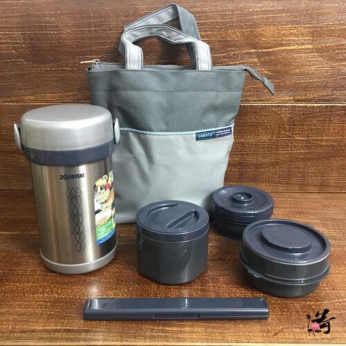 正品象印保温桶不锈钢便当盒饭盒