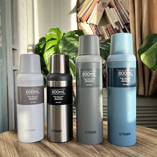 虎牌大容量运动户外保温杯不锈钢保温保冷两用水壶MSI A080带杯盖