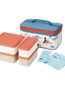 日本制skater斯凯达大容量便当盒郊游野餐卡通饭盒带保冷剂KCPC4
