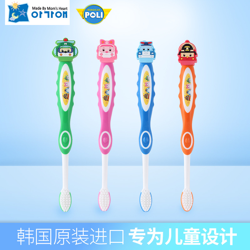 POLI珀利儿童立体卡通清洁手动