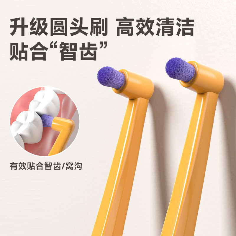 德国贝纶刷丝单束牙刷正畸牙齿小圆头窝沟智齿牙缝刷单支装