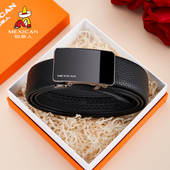 稻草人皮带男款 带 商务裤 真皮头层牛皮2025新款 自动扣高档腰带男士