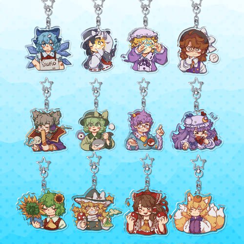 project博丽灵梦钥匙扣琪露诺