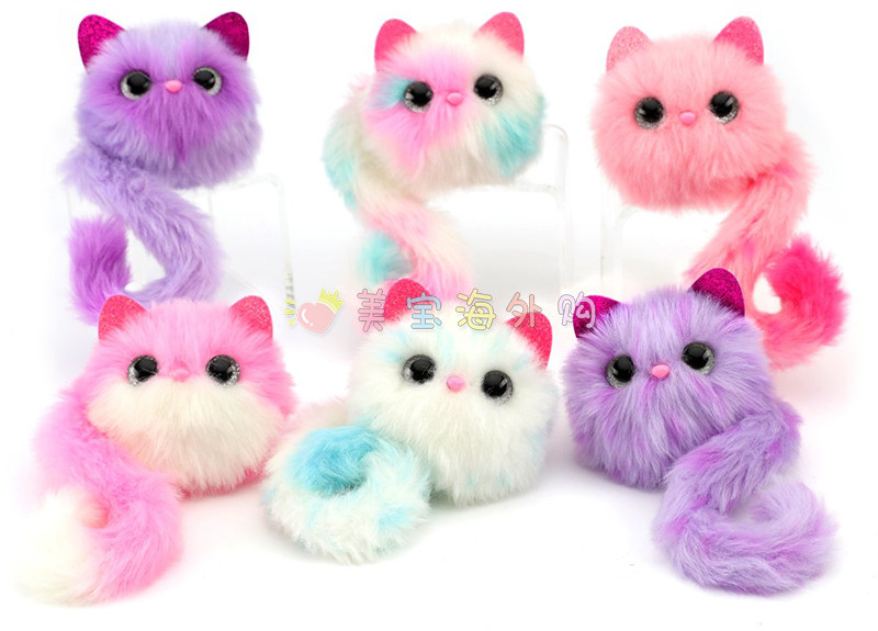 北京现货美国pomisies猫咪儿童智能宠物互动玩具毛绒女孩礼物