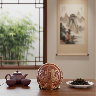 玫瑰金系列 2023年 猫耳朵古树茶 357克 普洱生茶