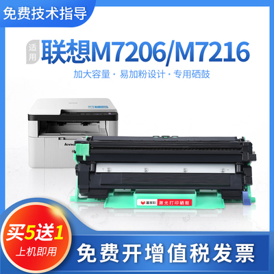 联想M7206硒鼓M7216nwa LT201 m7206w m7216 M7256whf F2071H粉盒