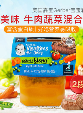 2段牛肉番茄蔬菜晚餐泥