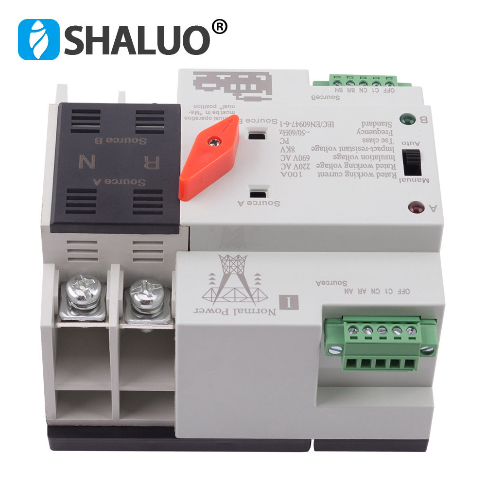 双电源自动转换开关家用不断电切换开关4p100a迷离pc隔离型ats