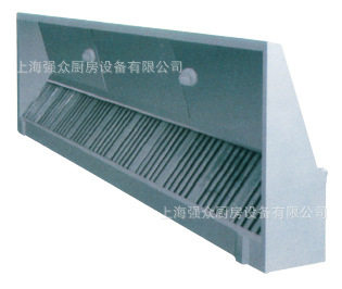 商用不锈钢烟罩饭店厨房排烟罩大吸力排烟油烟罩简易厨房新风系统