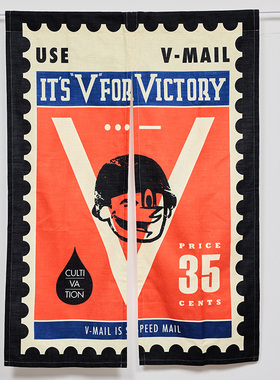 Steppyplus The Visitors 美式卡通居家布帘挂门帘创意家居饰品