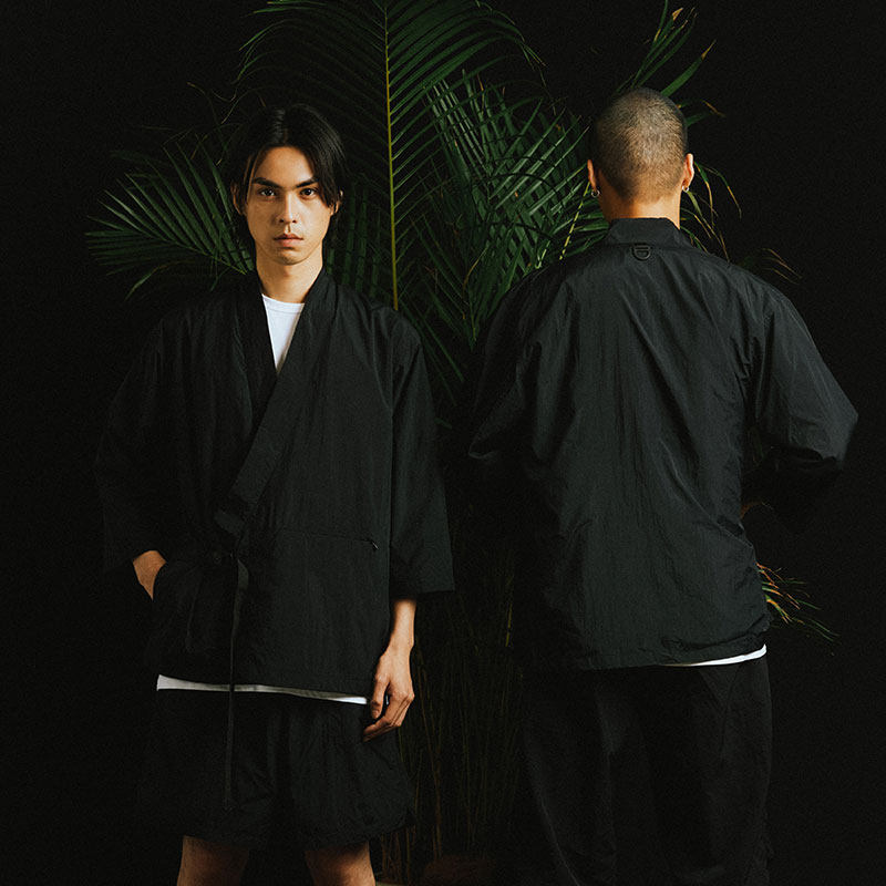 SteppyX MOUNTAINFEVER别注「Black watch Tartan」磁扣防晒道袍
