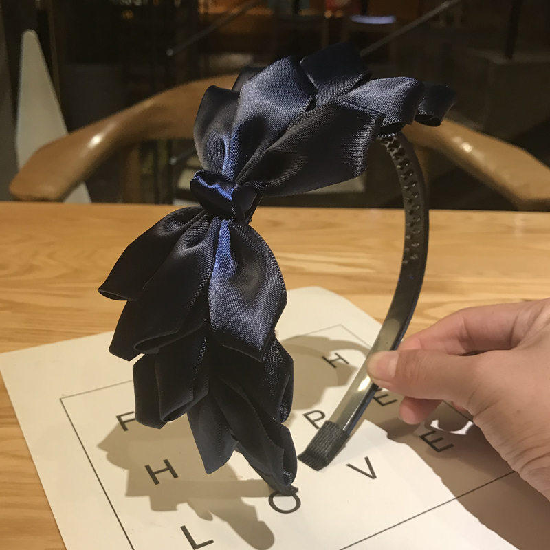 带齿蝴蝶结发饰发箍韩版