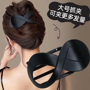 发量多发夹女后脑勺抓夹盘发头发鲨鱼夹子鸭嘴夹大号发卡头饰发夹
