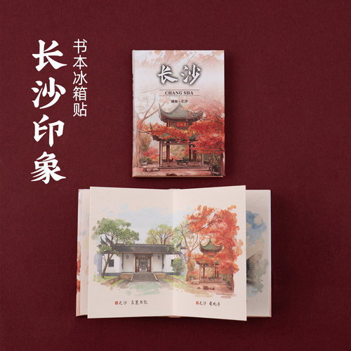 长沙书本冰箱贴可打开磁贴伴手礼