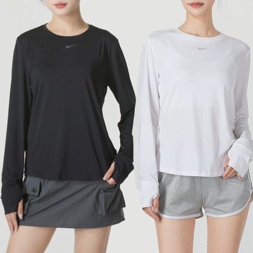 Nike耐克女圆领长袖速干T恤透气舒适运动上衣FN2802-013-102