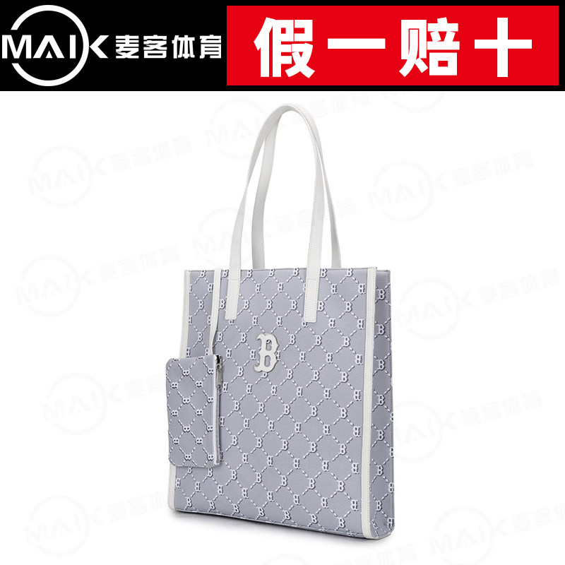 MLB男女包2022新款经典复古老花托特包手提包休闲单肩包3AORM012N_虎窝淘
