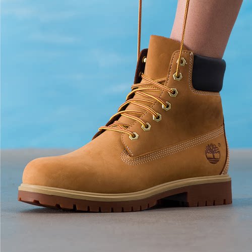 TIMBERLAND添柏岚男士大黄靴户外防水工装靴系带休闲A6CH6754
